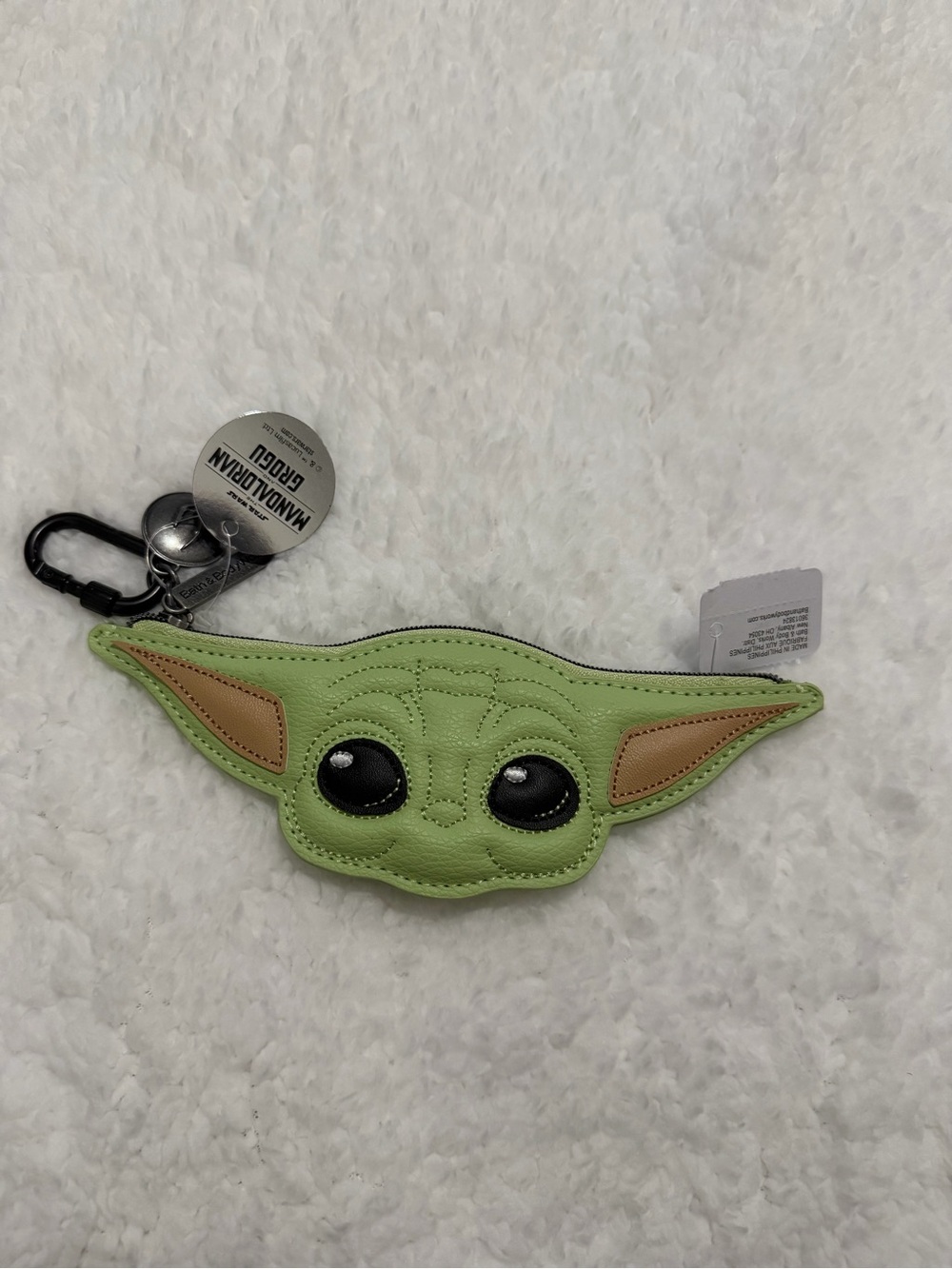 Bath & Body Works Baby Yoda Green Ear Coin Pouch Keychain